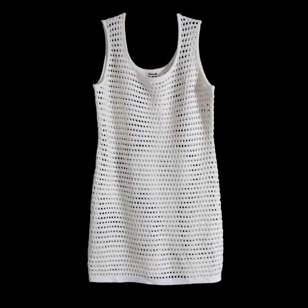 Caracilia Crochet Cover-up Tank Dress